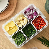 Food Storage Box With Lid and 6 Compartments