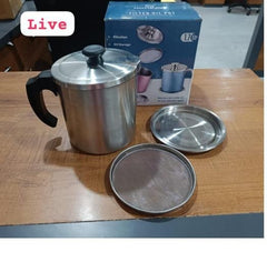 Stainless Steel Kitchen Oil Filter with Lid