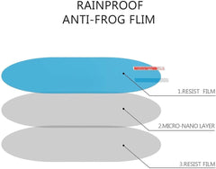 Anti Fog Anti Mist Rainproof Universal Car Accessories Rear-View Mirror (Pack of 2)