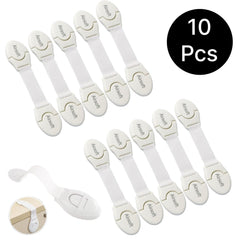 10 Pcs Child Safety Strap Locks
